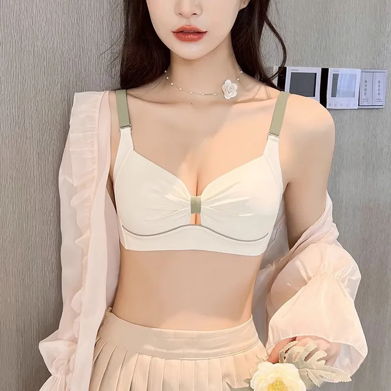 Thin bra without underwires for large breasts