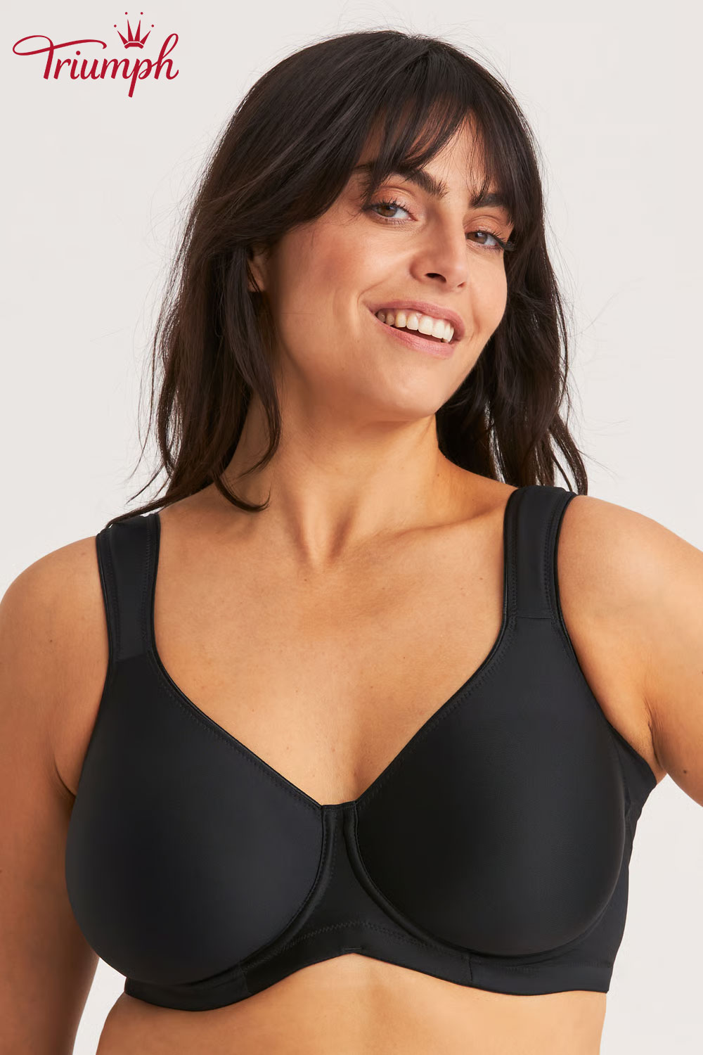 Triumph (3 bucăți) - Sutien respirabil din bumbac pentru mărimi mari