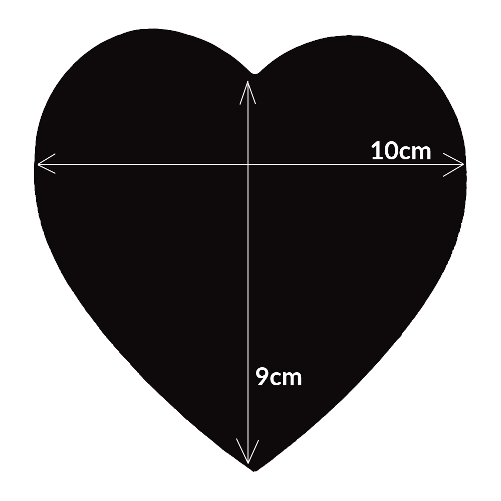 Personalised Big Fridge Magnet Photo 10 cm x 9 cm Heart