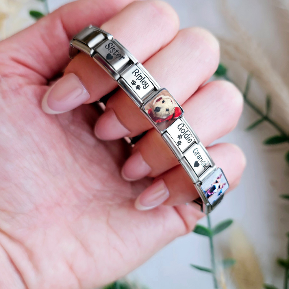 Mum Engraved Italian Charm Fits All 9mm Bracelet Links 