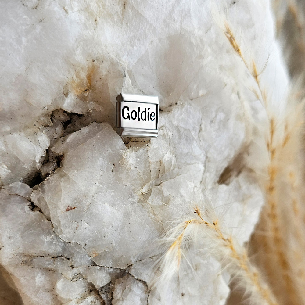 Custom Personalised Custom Engraved Italian Charm Fits All 9mm Bracelet Links 