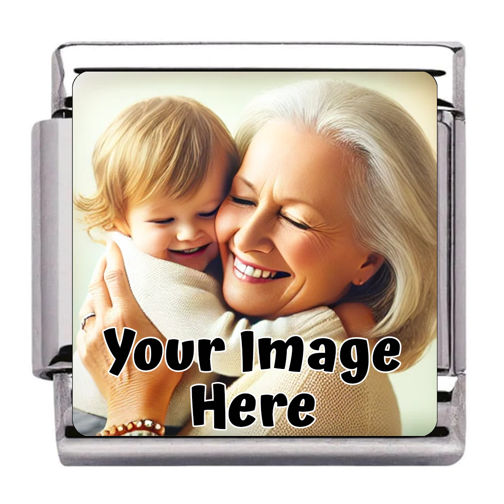 Personalised Family Photo Charm Link fits all classic 9mm Italian style Bracelets 