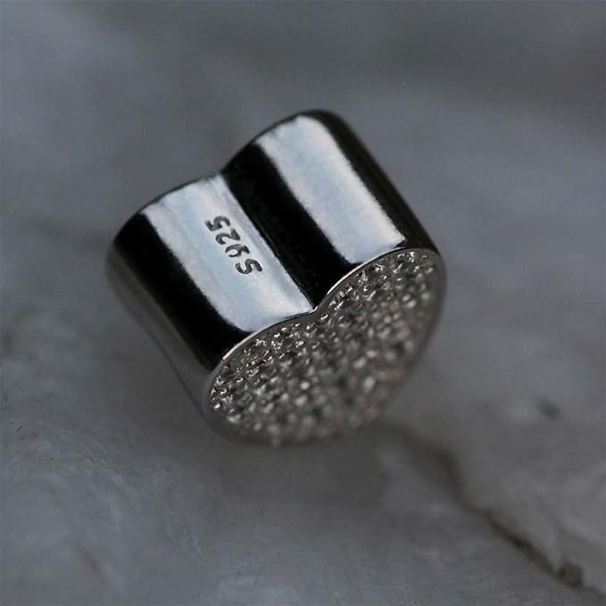 Heart Zirco Personalised S925 Sterling Silver Photo Charm