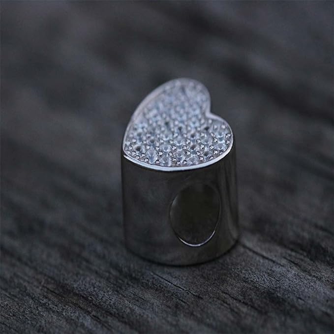 Heart Zirco Personalised S925 Sterling Silver Photo Charm