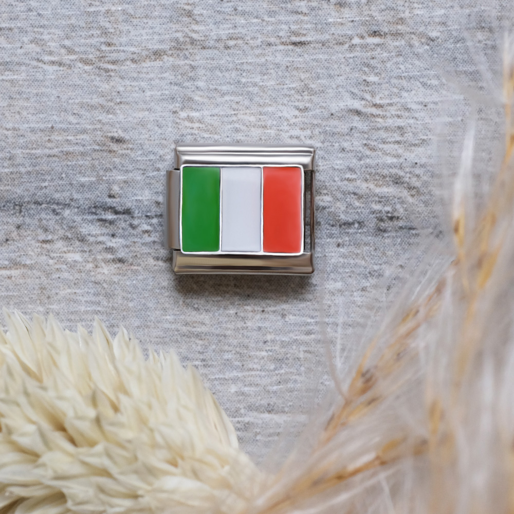 Italian Style Charm Flag Ireland for 9 mm Bracelets Stainless Steel 