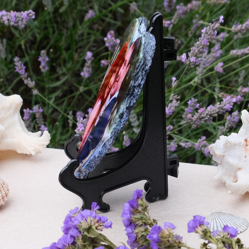 Personalised Heart Rock Slate Photo 15cm