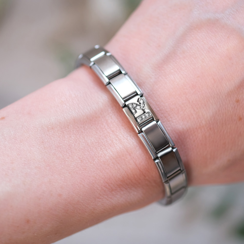 Italian Charm Link Number 21 Birthday Milestones fit 9mm bracelet  