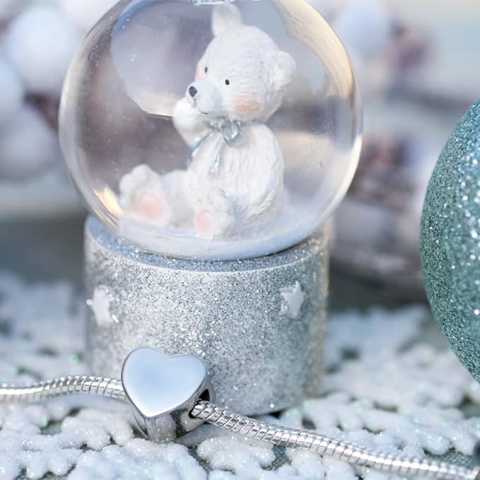 Personalised Love Heart Photo Charm Stainless Steel