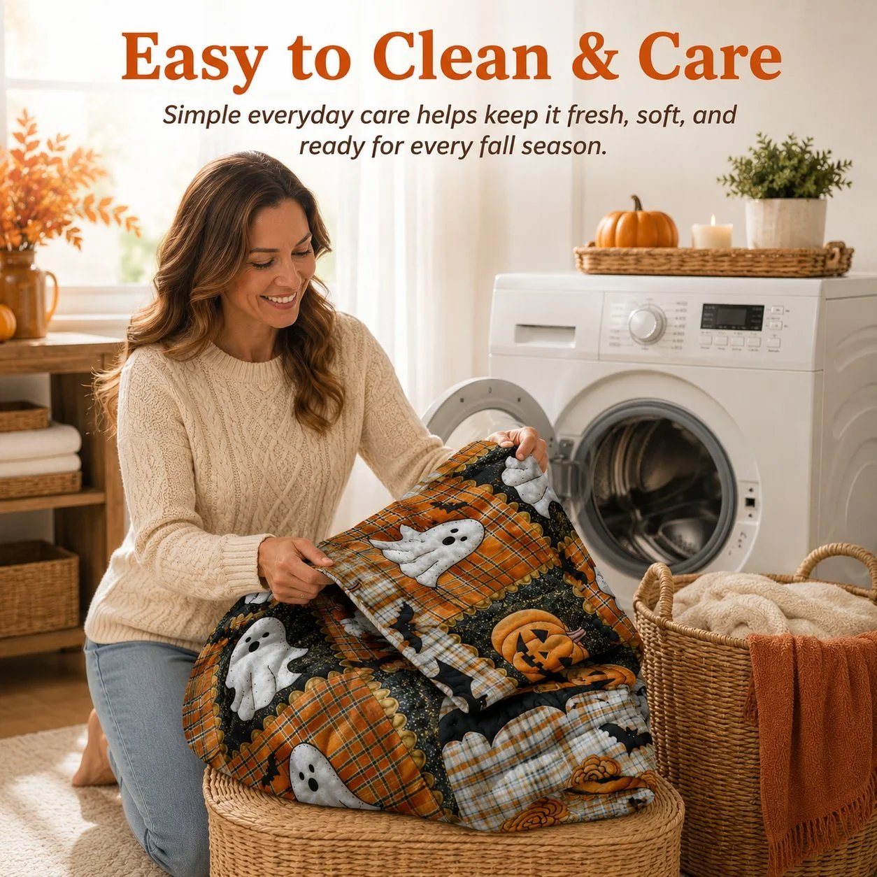 Halloween Patchwork Flannel Blanket
