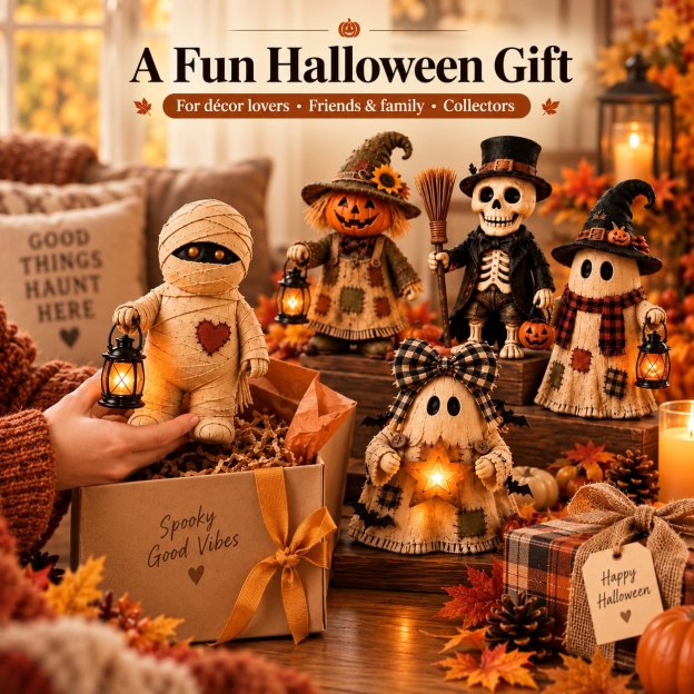 🔥🎃Vintage Halloween Lighted Figurine Collection