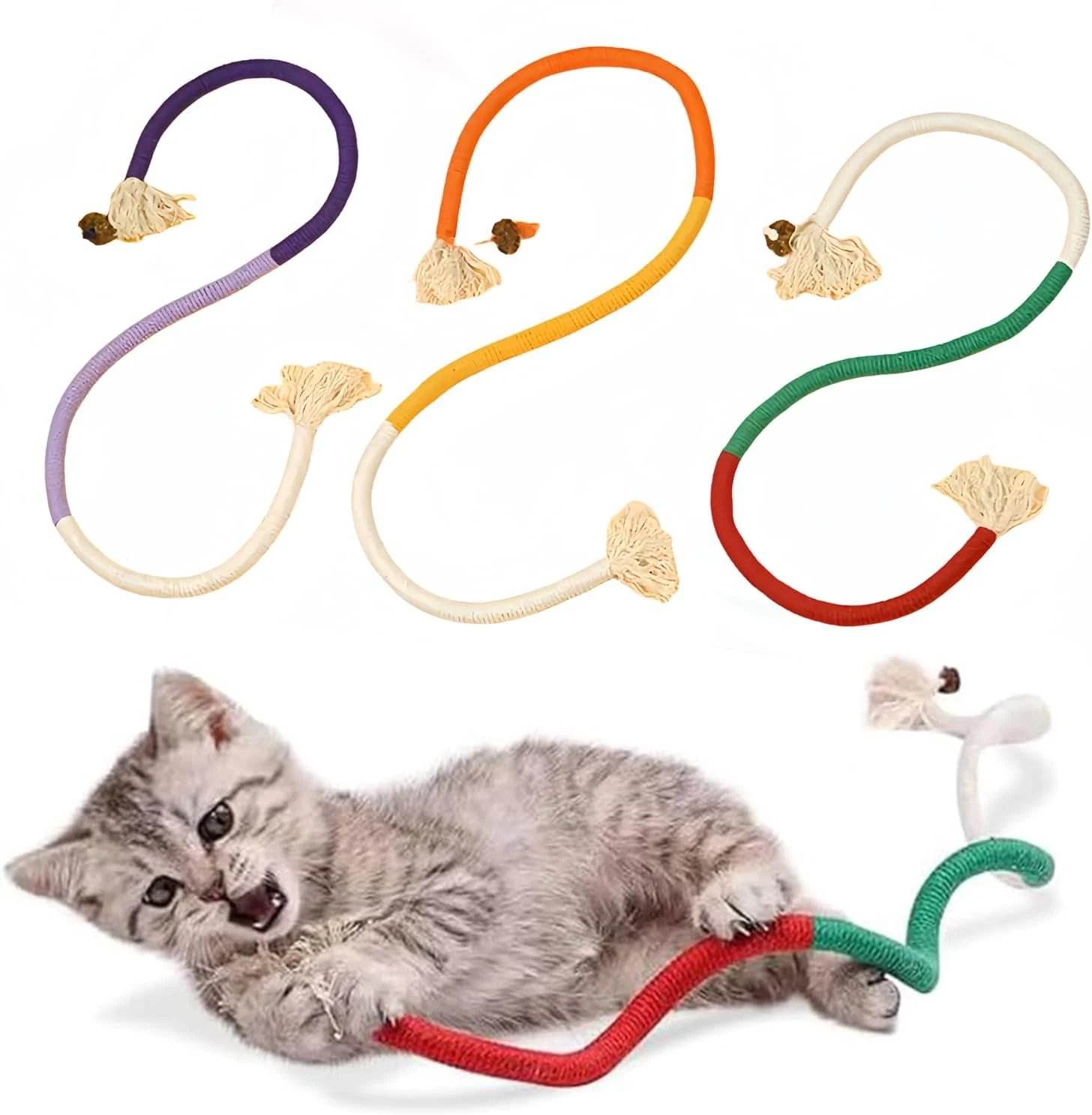🔥🐱3 PCS Cat Toys Chew Ropes
