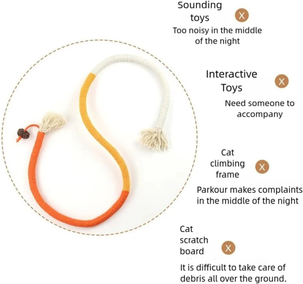 🔥🐱3 PCS Cat Toys Chew Ropes