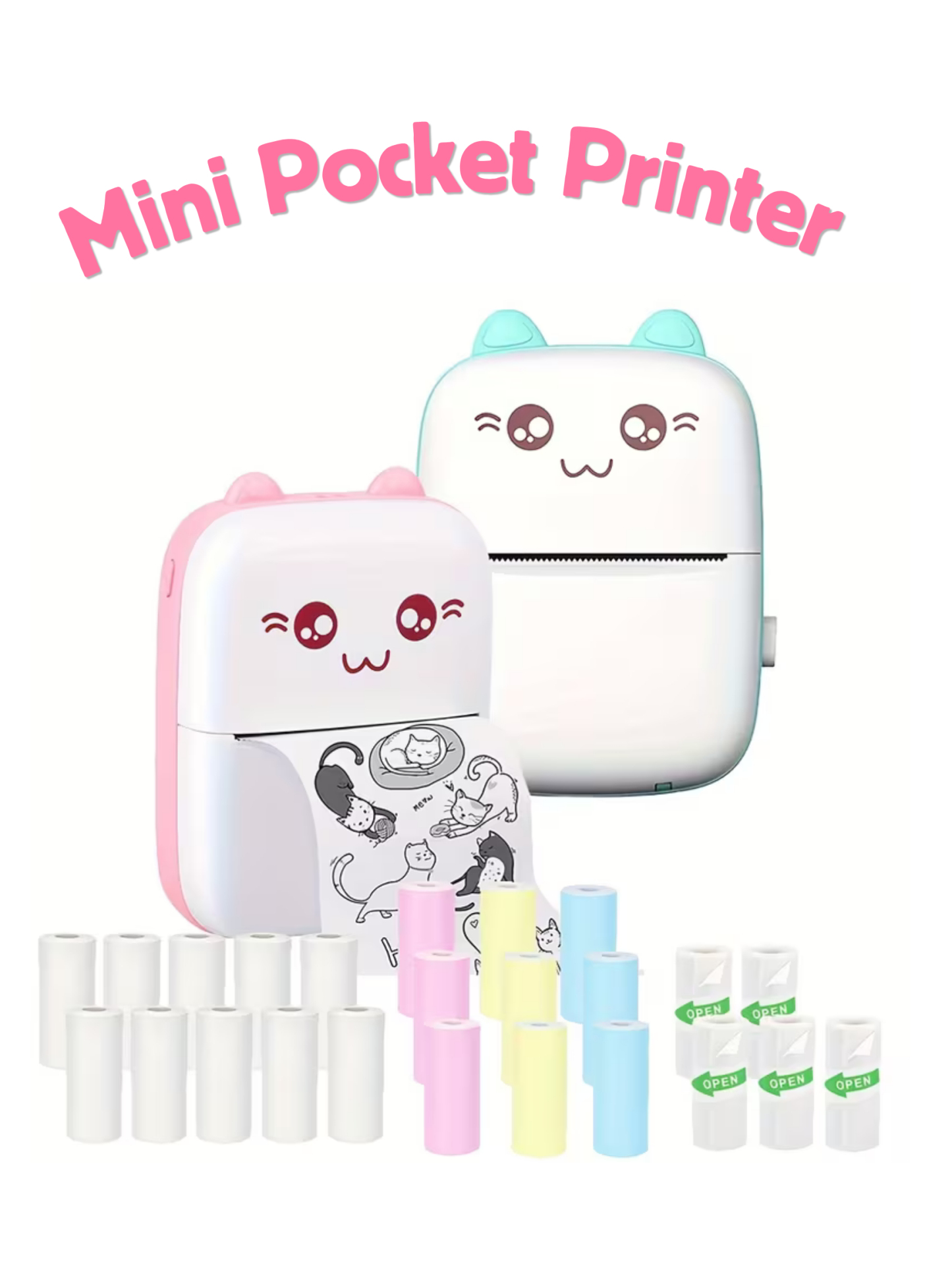 Mini Cat Thermal Bluetooth Pocket Printer