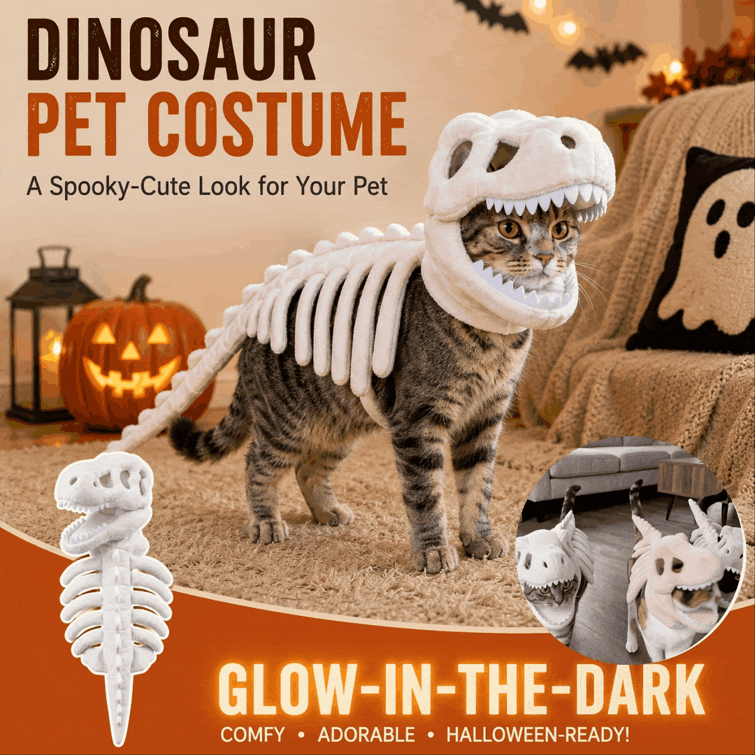 ✨Dinosaur skeleton pet clothing