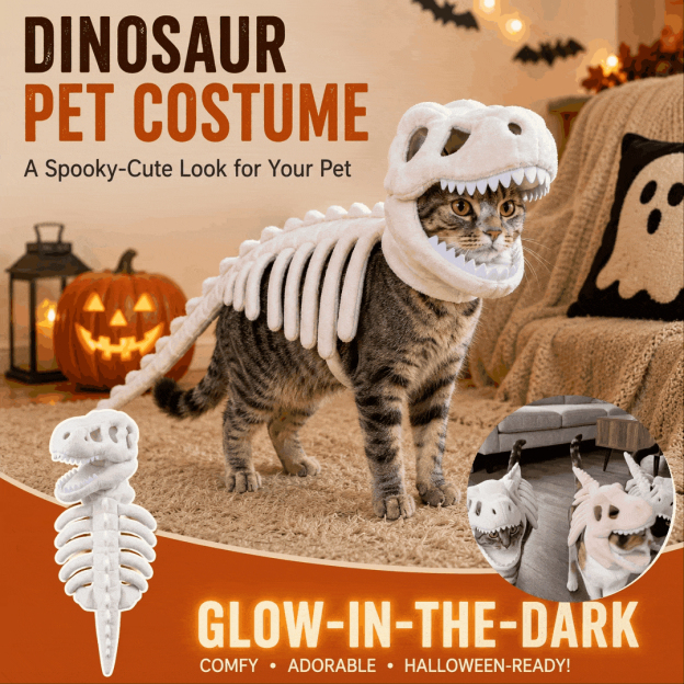 ✨Dinosaur skeleton pet clothing