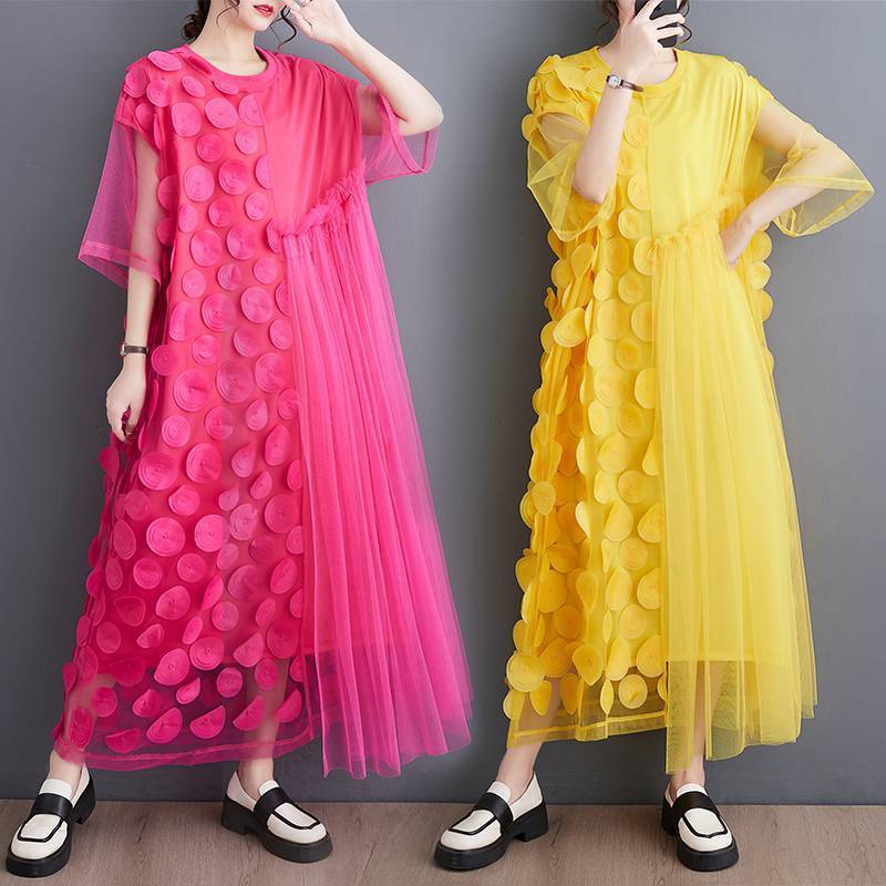 🔥2025 New🔥Womens Mesh Spliced Dress