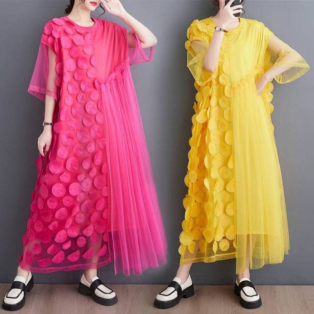 🔥2025 New🔥Womens Mesh Spliced Dress