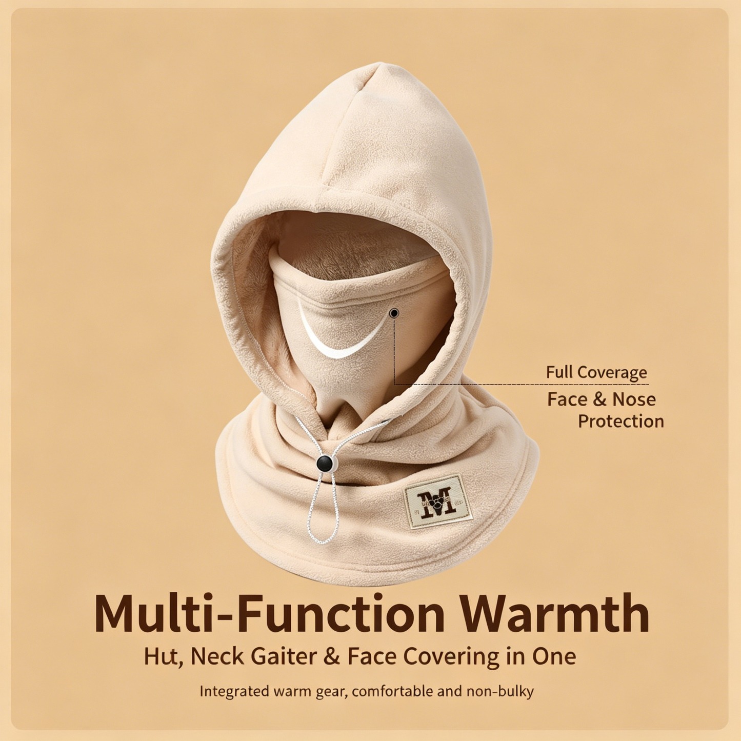 Fleece Double Layer Integrated Hat – Achandise
