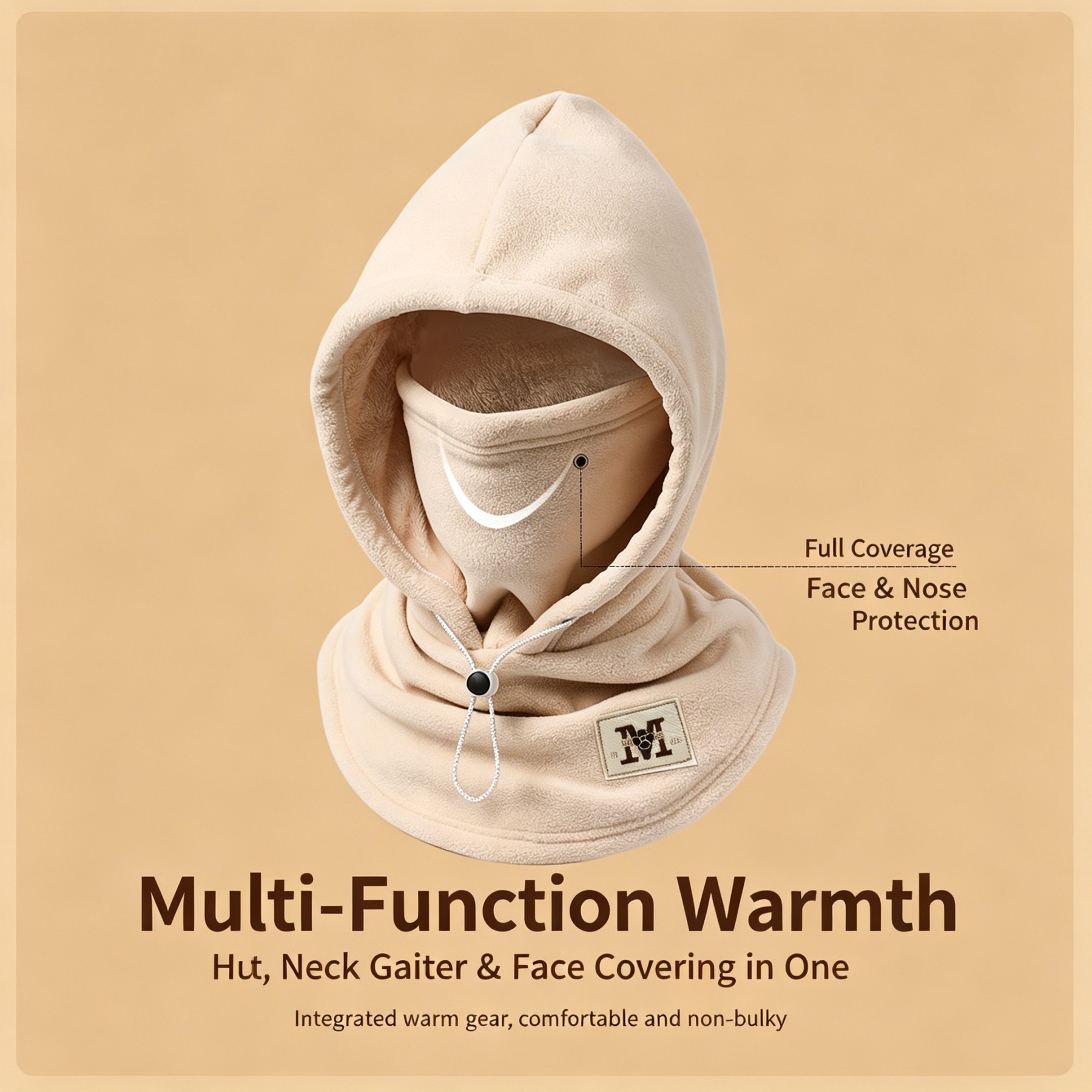 Fleece Double Layer Integrated Hat – Achandise