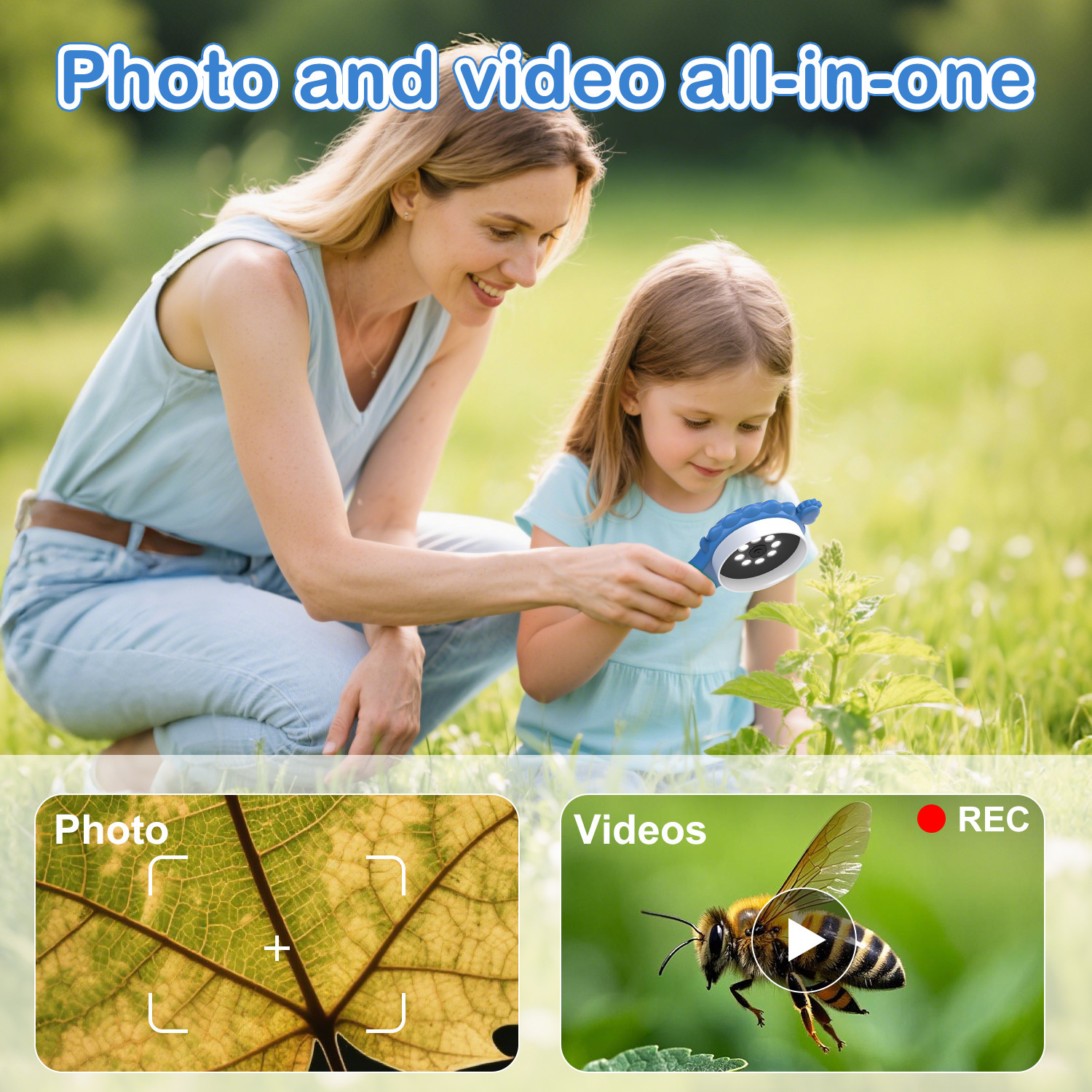 Kids Digital Video Microscope with Screen – Portable Science Explorer for Little Investigators