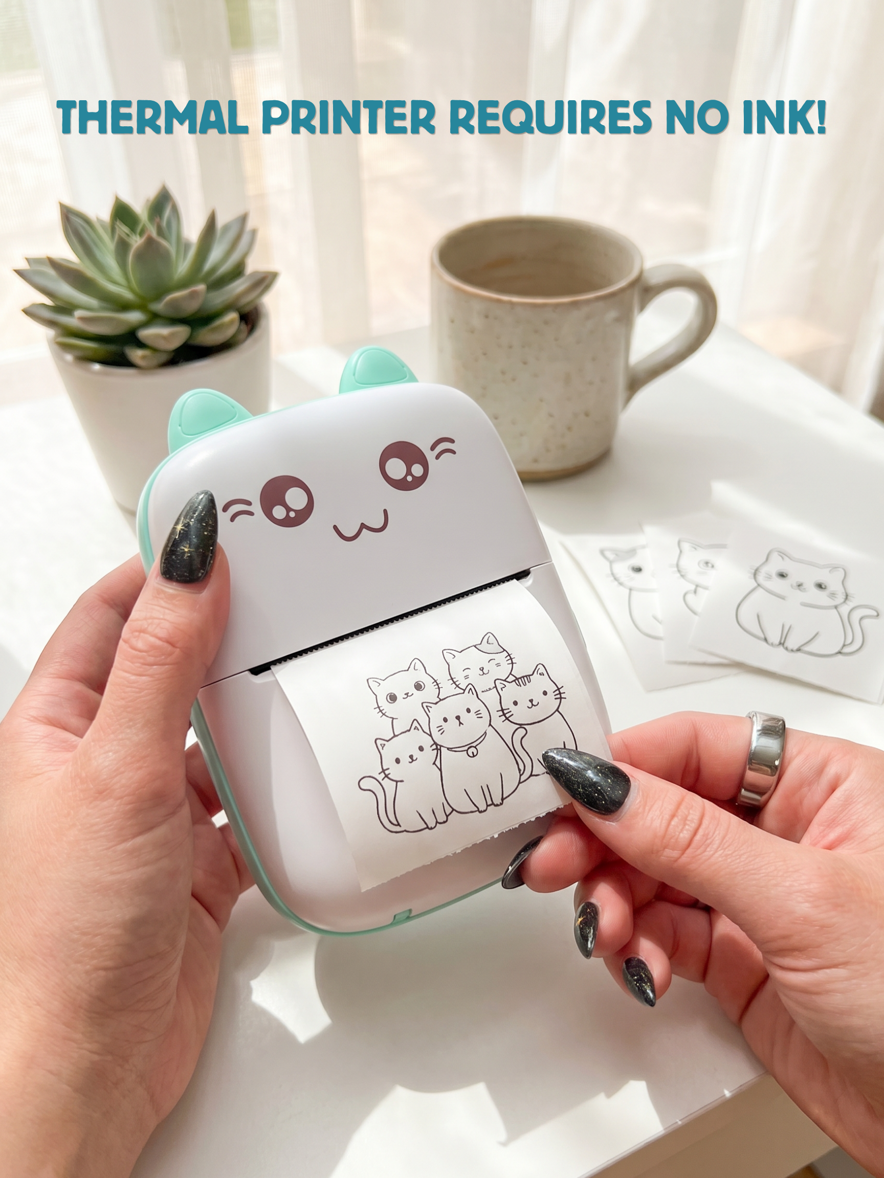 Mini Cat Thermal Bluetooth Pocket Printer
