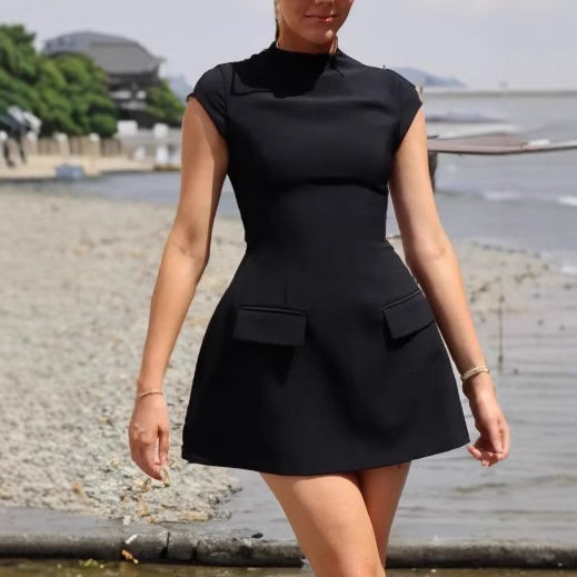 Trending cap sleeve structured mini dress??Buy 2 Get 10% OFF & FREE SHIPPING??