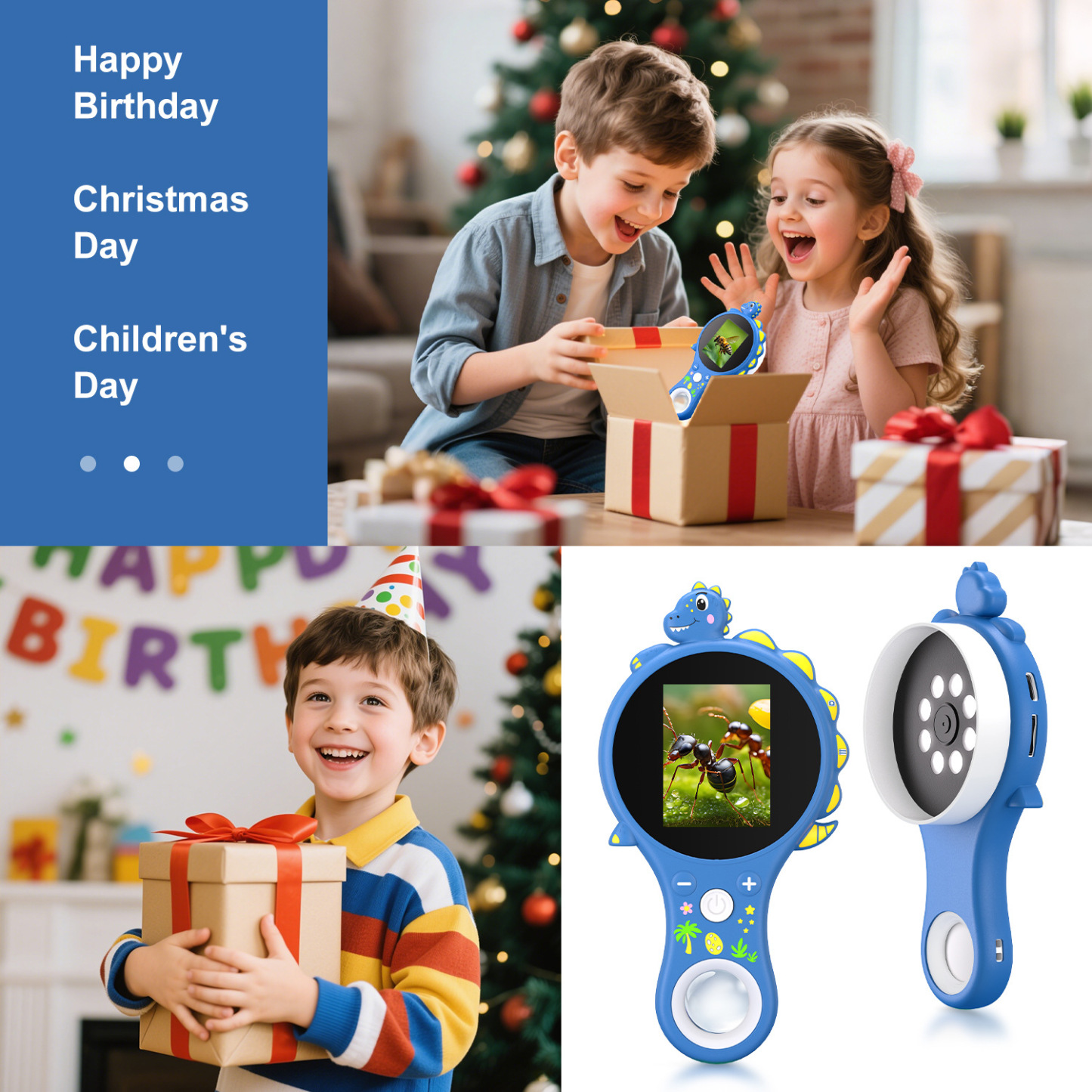 Kids Digital Video Microscope with Screen – Portable Science Explorer for Little Investigators