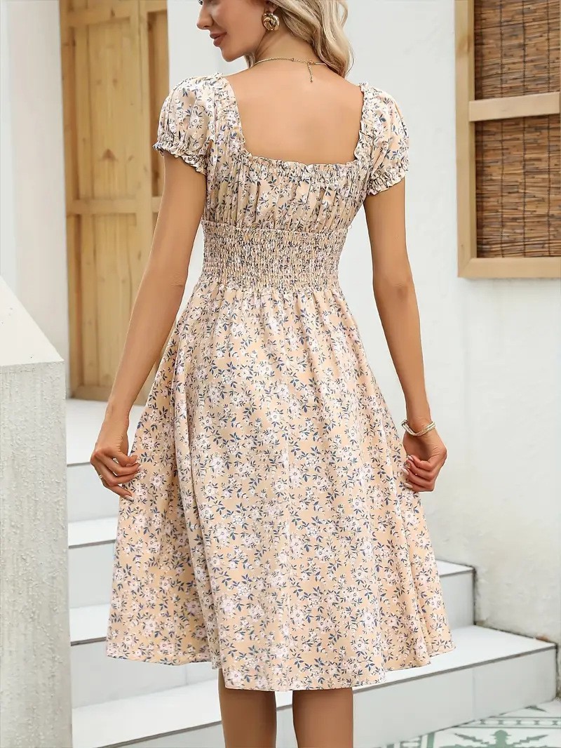 Floral Print Summer Dress ( Buy 2 Get Extra 10% OFF & FREE SHIPPING)