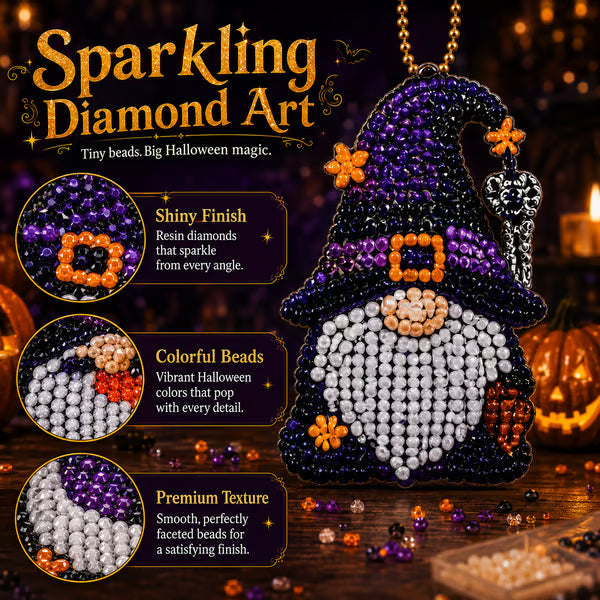 31 Days of Gnome Surprises Halloween Diamond Painting Advent Calendar