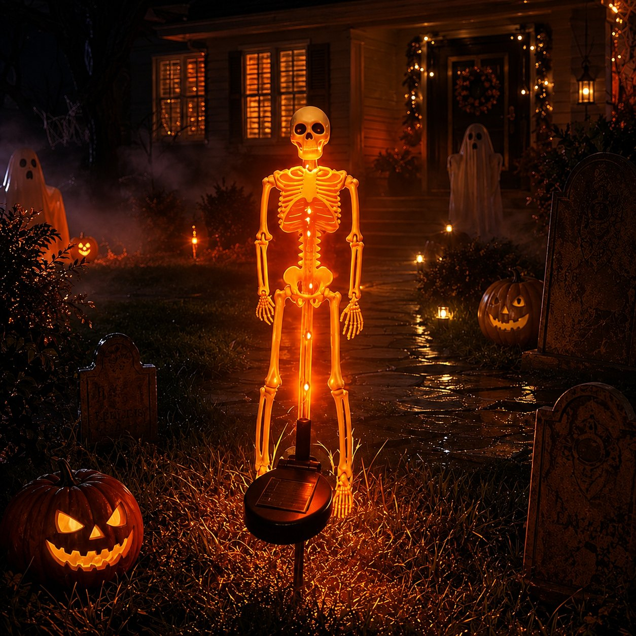 Solar Skeleton Yard Stake