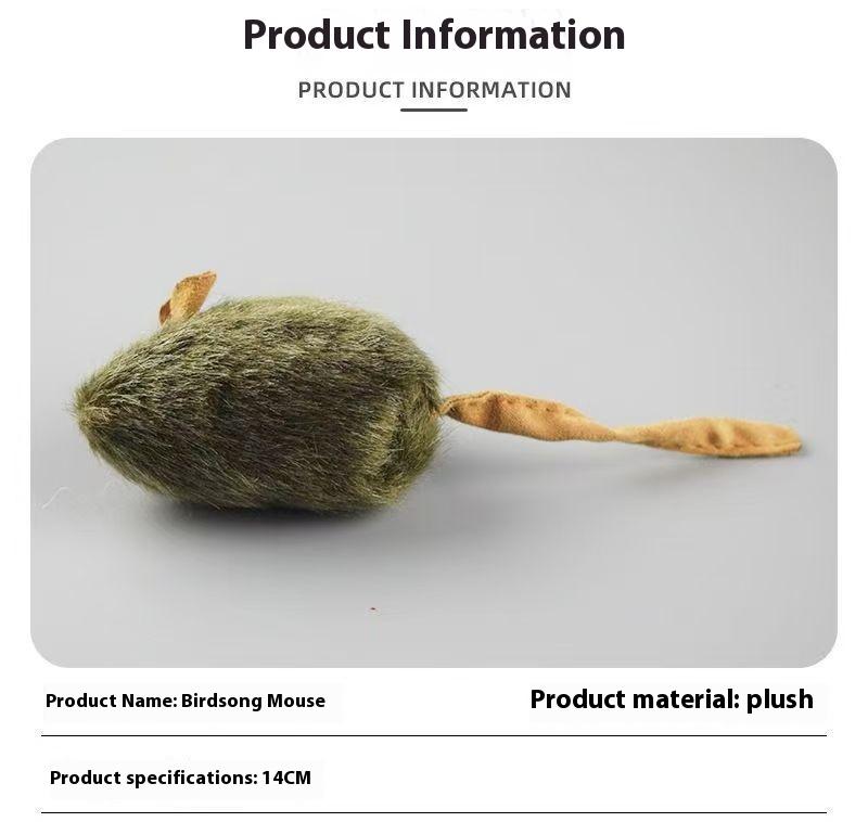 Cat and dog toys - cat toy mouse simulation sound to amuse cats and relieve boredom pet supplies cats to consume physical strength and bite and chew mice_1