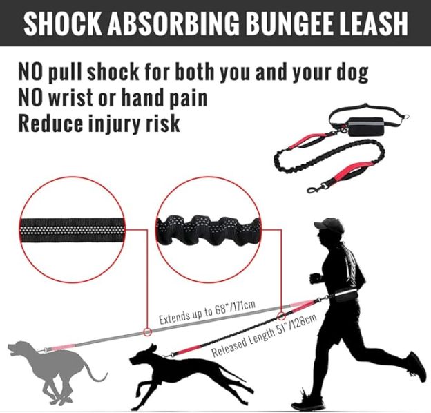 🔥Summer Hot Sale - Hands Free Dog Leash with Zipper Pouch🐕