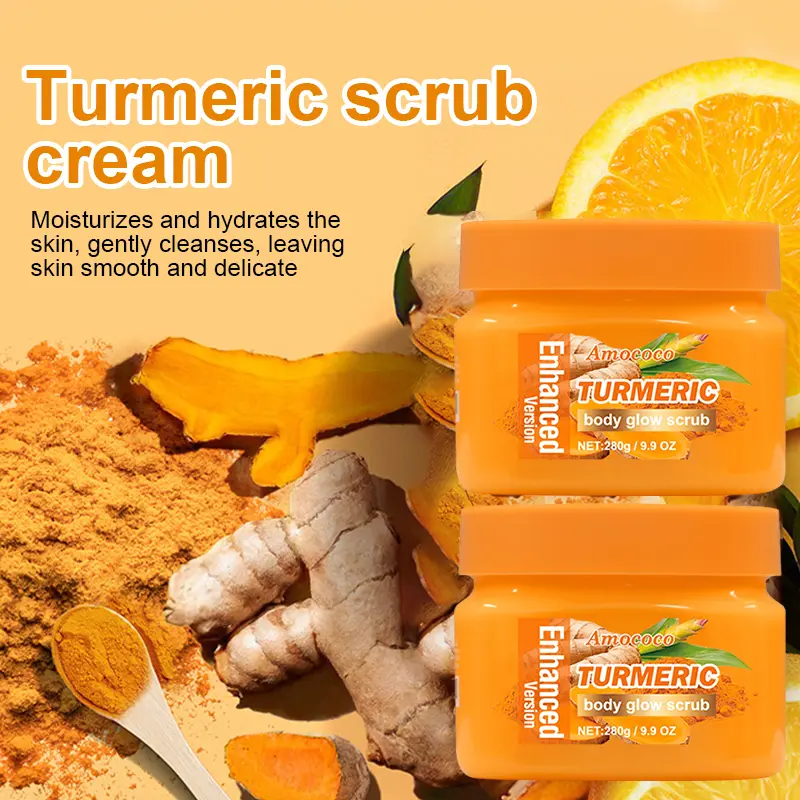 Turmeric Nourishing Exfoliating Scrub – Infused with Natural Turmeric Extract for Smooth, Radiant, and Hydrated Skin 🌿✨