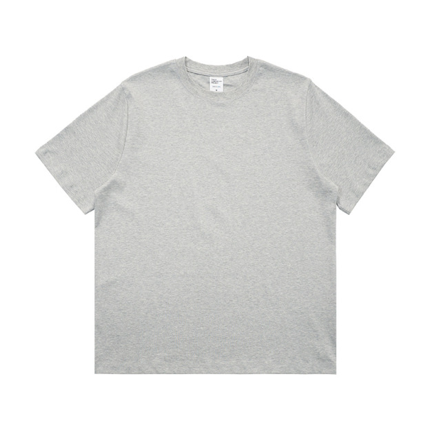 Long-staple cotton old money style straight shoulder cool solid color T-shirt for men