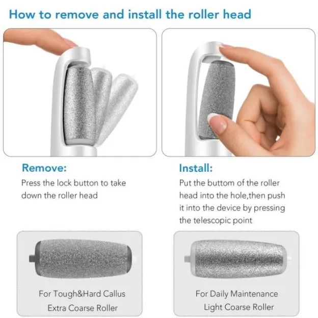 🥳2026 HOT SALE🥳💞50K+ SOLD!💥🎁✨ 50% OFF! Electric Feet Callus Remover – 360° roller, 3 speeds. Safe for dry & wet use. USB rechargeable, 100 mins runtime. Baby‑soft feet at home. 🦶💨