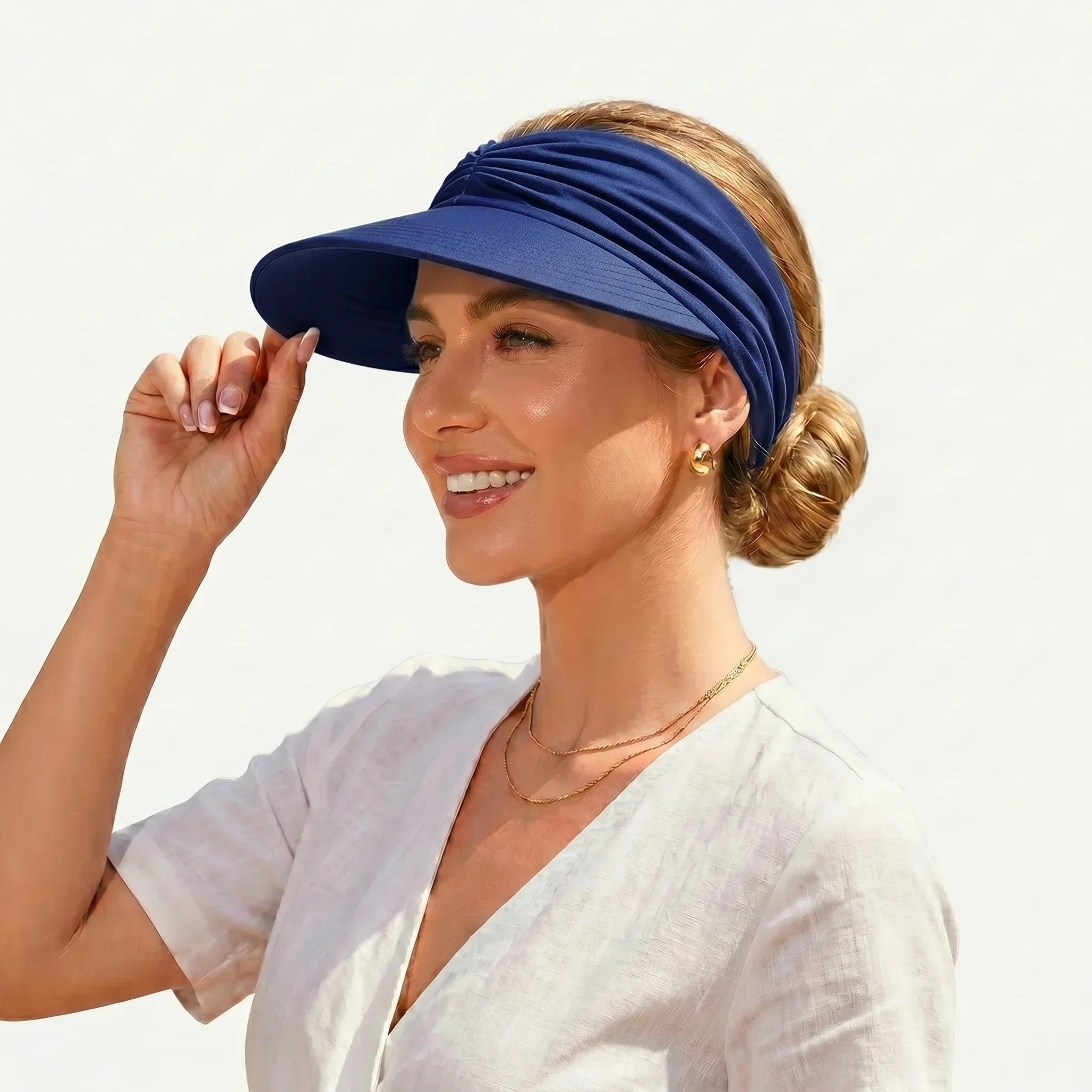 💕👒UPF 50+ Sun Visor Ponytail Hat