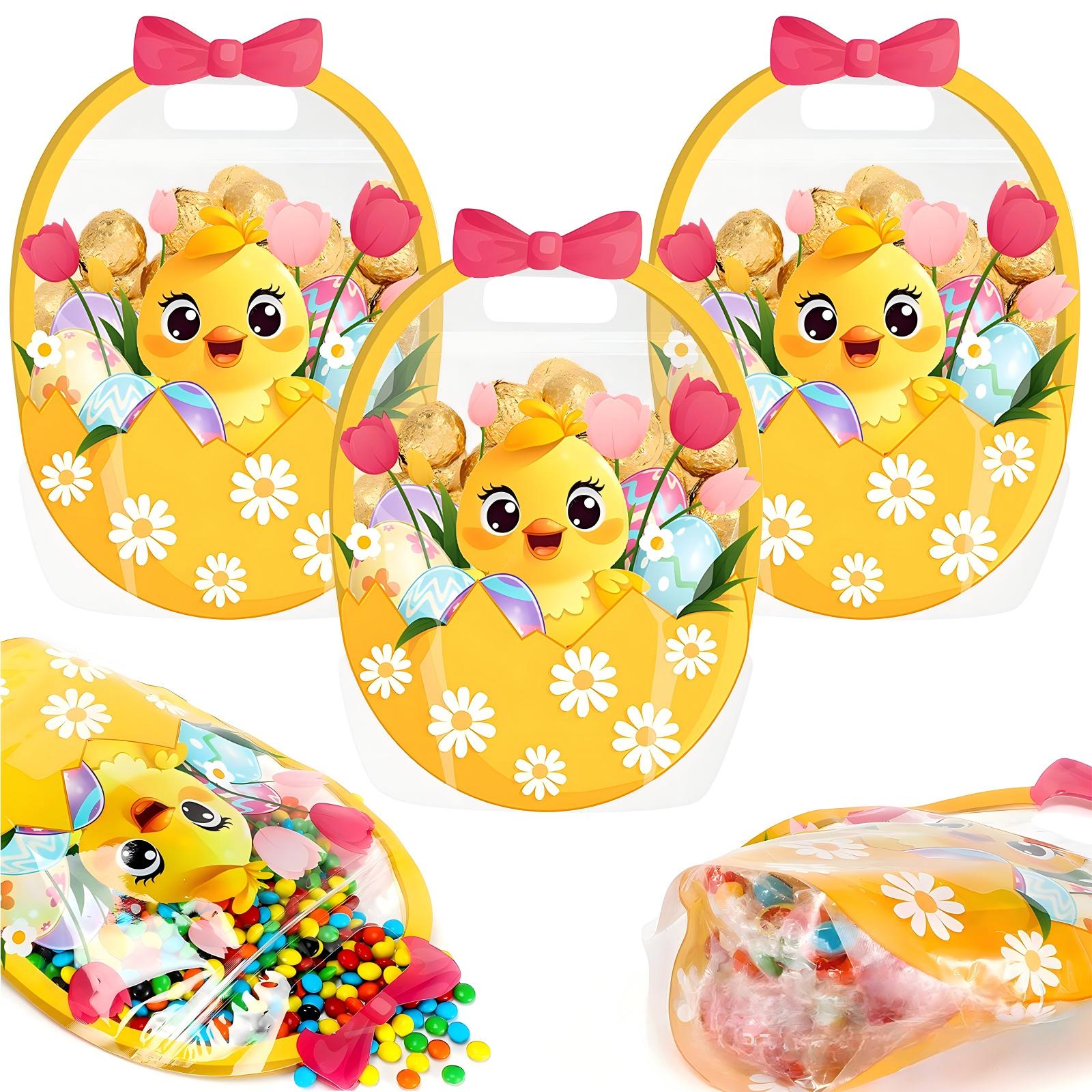 Halloween Goodie Bags Plastic Candy Gift Bags with Handle