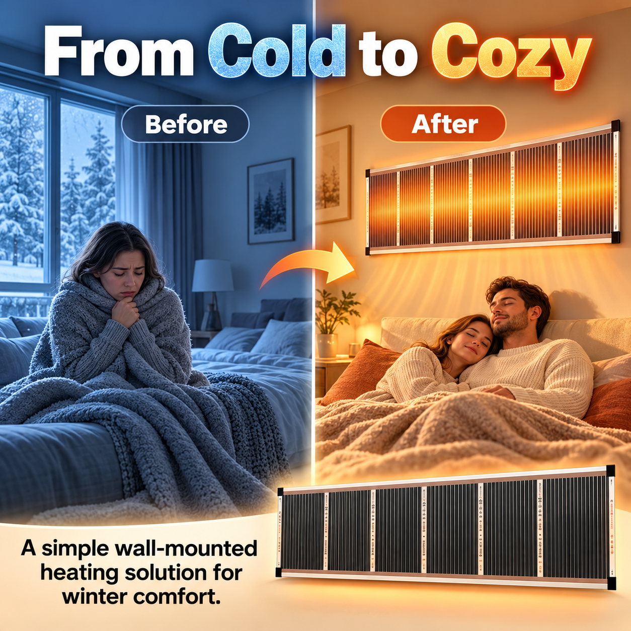 Wall Mounted Infrared Heating Panel