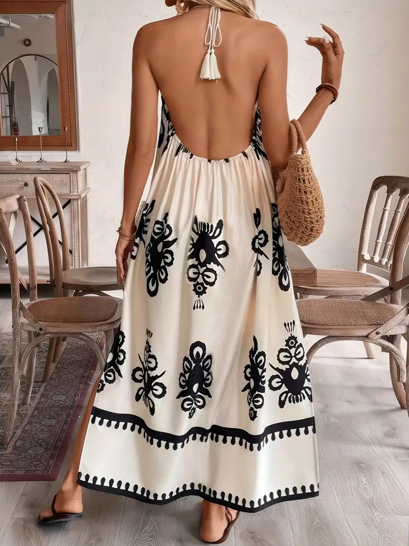 Women's Fashion Printed Dress - Stylish, Elegant, Perfect for Casual Wear