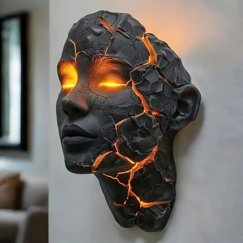 🔥 Broken-Soul Wall Light | 3D Illusion LED Lamp with Shattered Glass Effect – Perfect for Living Rooms & Bedrooms