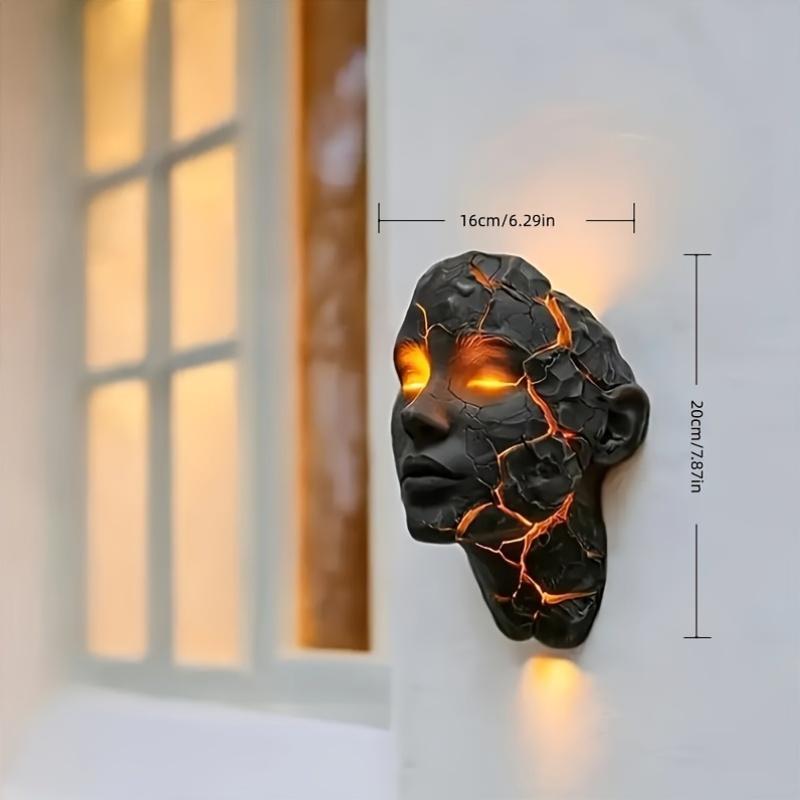 Trendy Broken-Soul Wall Light 3D Illusion LED Shattered Glass Effect Lamp for Living Rooms & Bedrooms Modern Artistic De