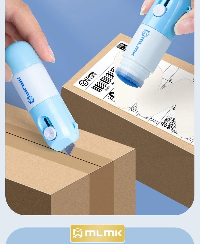 2 Pack Privacy Wipe: 2-in-1 Thermal Paper Correction Fluid with Unboxing Knife