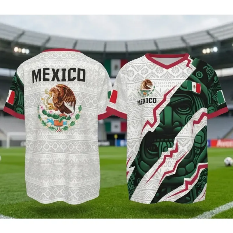 ⚽ Aztec-Inspired Mexico Soccer Jersey 🇲🇽 | Retro Fan Edition
