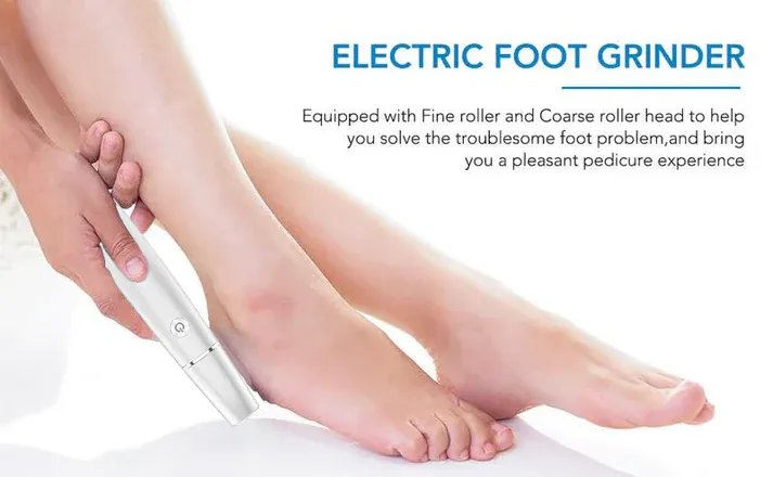 🥳2026 HOT SALE🥳💞50K+ SOLD!💥🎁✨ 50% OFF! Electric Feet Callus Remover – 360° roller, 3 speeds. Safe for dry & wet use. USB rechargeable, 100 mins runtime. Baby‑soft feet at home. 🦶💨