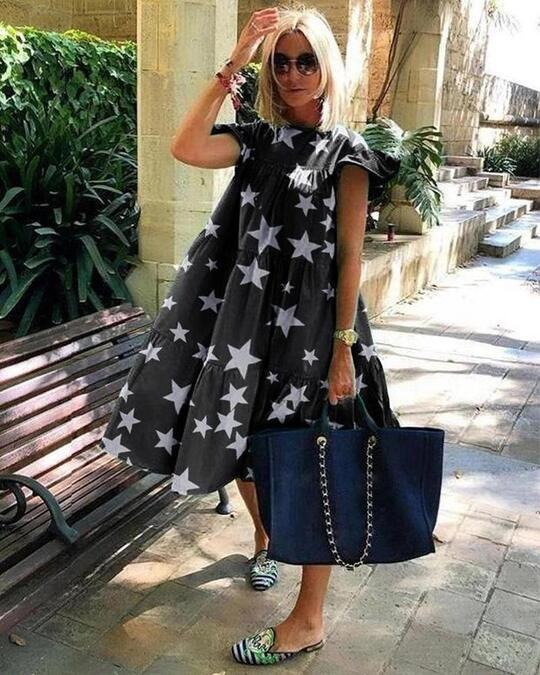 Casual stitching leopard print loose round neck short sleeve T-shirt f