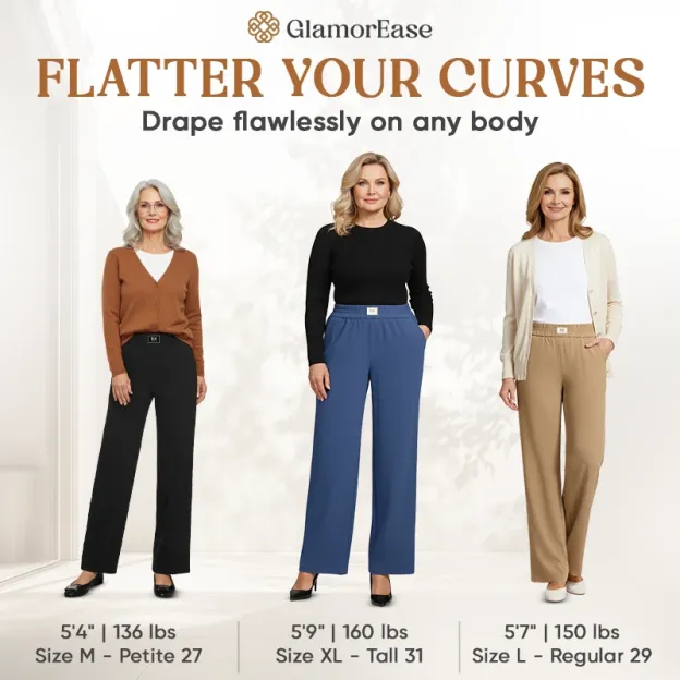 Perfect Drape High Rise Pull-On Stretch Pants