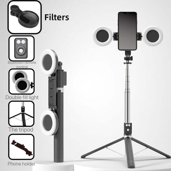 🎁Hot Sale ⏳New 6 in 1 Bluetooth Selfie Stick