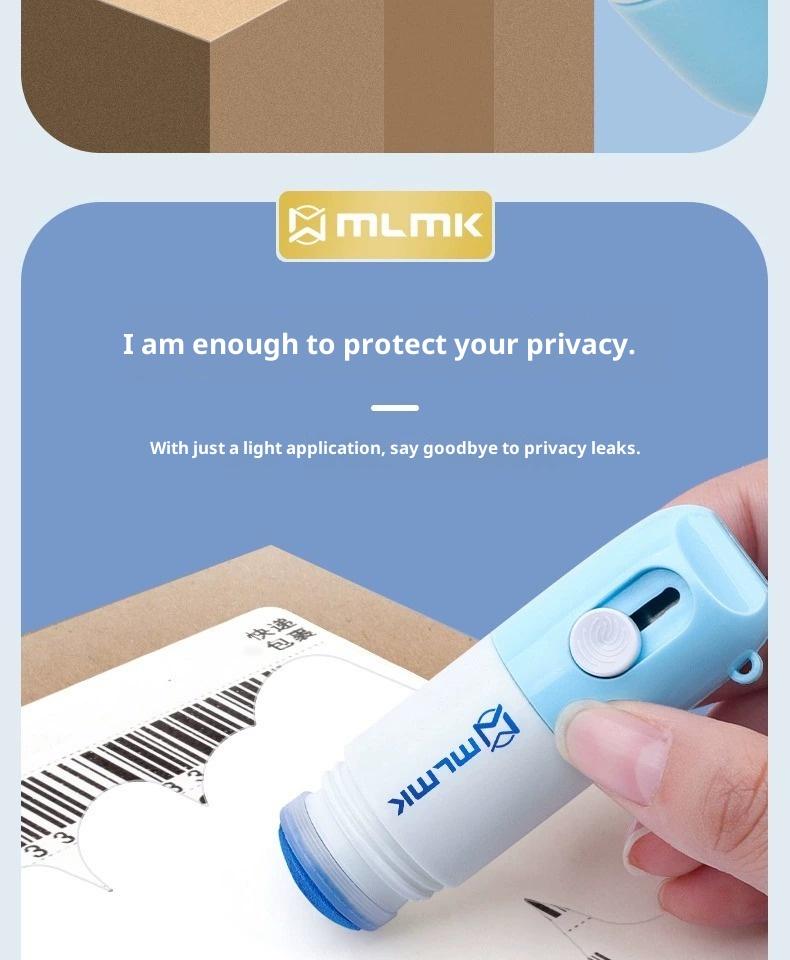 2 Pack Privacy Wipe: 2-in-1 Thermal Paper Correction Fluid with Unboxing Knife