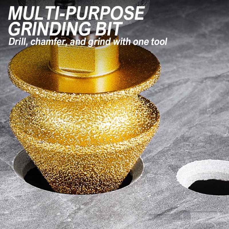⚙️ LIMITED-TIME✨ Diamond Chamfering Bit for Grinder – Multi-Function, Brazed Diamond, Universal Fit 💎