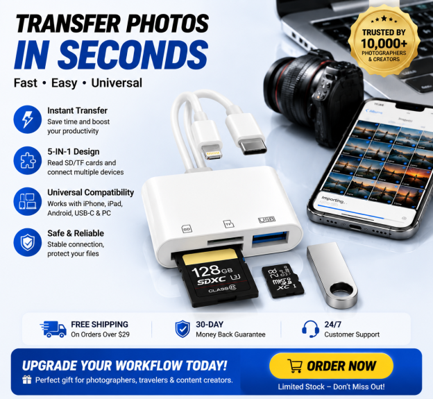 SD Card Reader for iPhone